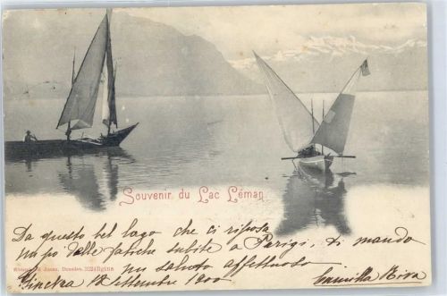 Genfersee Lac Leman - Segelboot