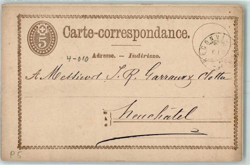 2732 Reconvilier - Ort lt. Stempel