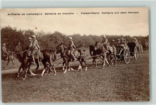 8500 Frauenfeld - Feldartillerie Batterie auf dem Marsch Feldpost Kaserne