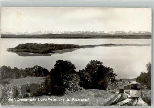 3235 St. Petersinsel Erlach Gebrauchsspuren Bergbahn Drahtseilbahn