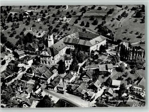 6285 Hitzkirch - Teilansicht Kirche Luftaufnahme Feldpost