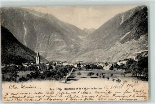 1920 Martigny 1908 - et le Col de la Forclaz