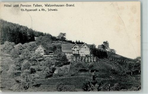 9428 Walzenhausen Gebrauchsspuren Hotel Pension Falken Brand
