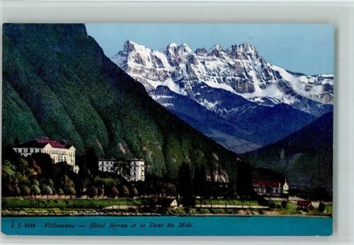 1844 Villeneuve VD - Hotel Byron et la Dent du Midi