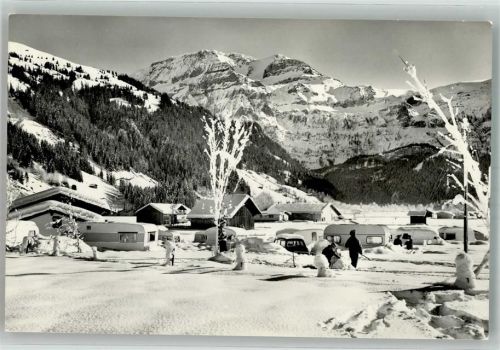 3775 Lenk im Simmental 1967 Winter Auto Camping Seegarten