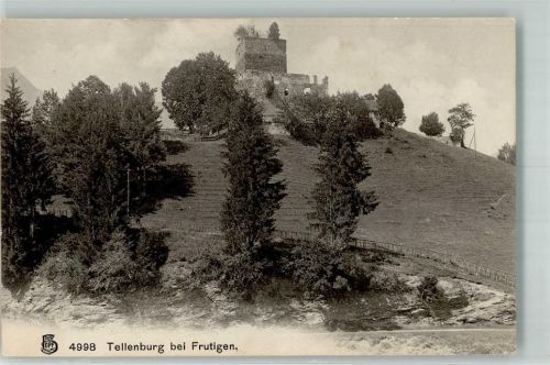 3714 Frutigen Foto AK Burg Tellenburg