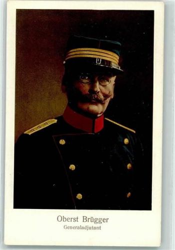 Oberst Brügger Generaladjutant Militär Schweiz