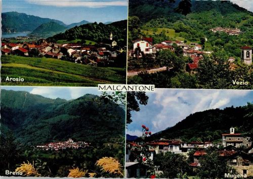 6939 Arosio - Vier Ortsansichten Malcantone