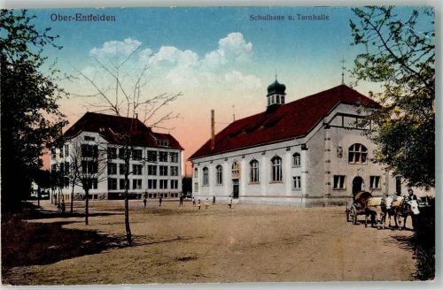 5036 Oberentfelden 1916 - Schule Turnhalle Feldpost Bataillon 127 Post de Campagne