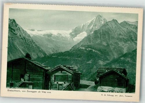 3934 Zeneggen Foto AK Bietschhorn