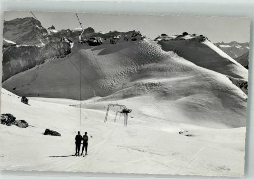 1854 Leysin 1965 Winter Seilbahn skilift