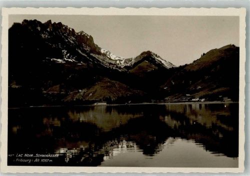 1700 Fribourg Freiburg Foto AK Schwarzsee