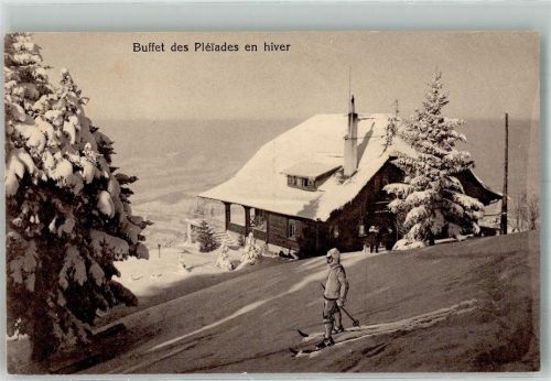 1807 Blonay Winter Gasthaus Restaurant des Pléiades