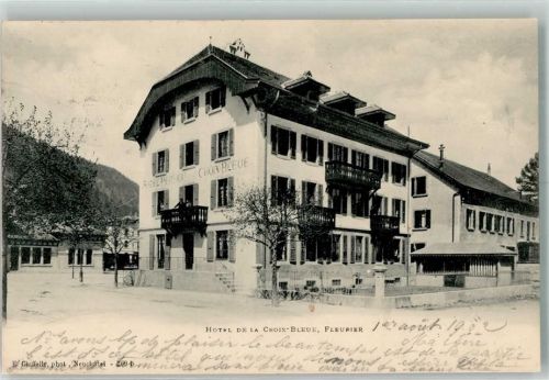 2114 Fleurier 1902 - Hotel de la Croix-Bleue