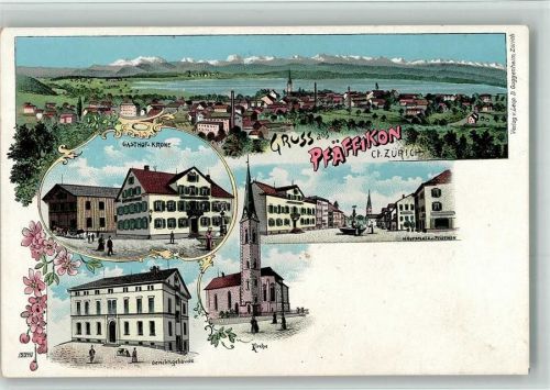 8330 Pfäffikon ZH BOAKC Gasthaus Krone Gericht Lithographie