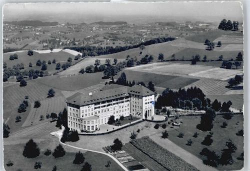 6313 Menzingen Bostadel - Fliegeraufnahme, Pensionat Maria vom Berg