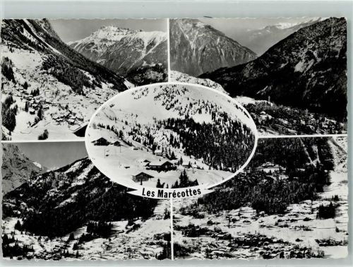 1923 Les Marécottes Gebrauchsspuren Fliegeraufnahme