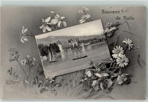 1180 Rolle 1907 - Schloss mit Blumen umrahmt