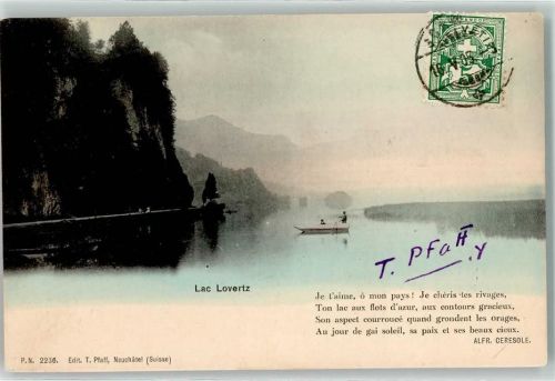 6424 Lauerz 1905 - See Ruderboot