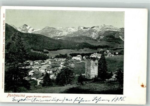 7504 Pontresina 1905 Foto AK