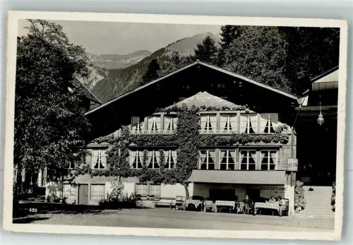 3855 Brienz BE Foto AK Hotel zum Kreuz
