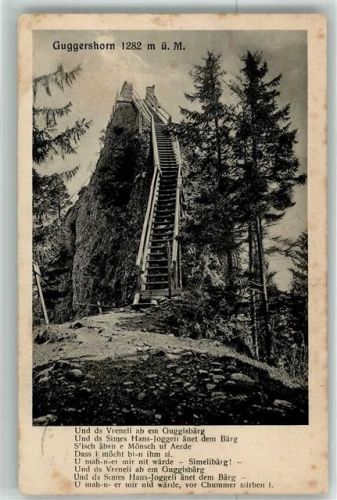 3158 Guggisberg 1922 Foto AK Guggershorn