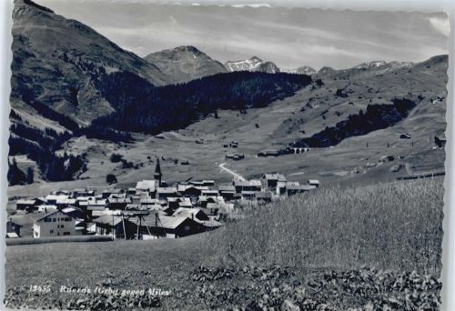 7188 Sedrun Surrein GR - Berg Panorama Kirche