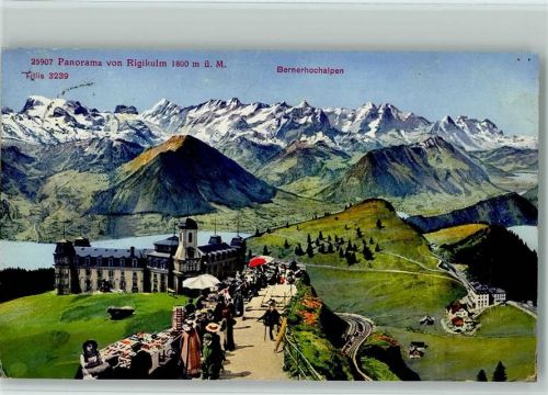 6410 Rigi Kulm - Panorama von Rigikulm Bernerhochalpen Titlis