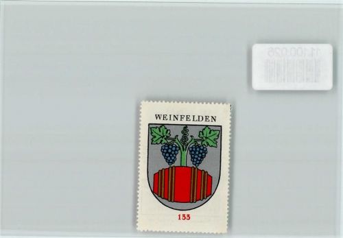 8570 Weinfelden - Vignette Wappen Kaffee Hag ca 1920-1940