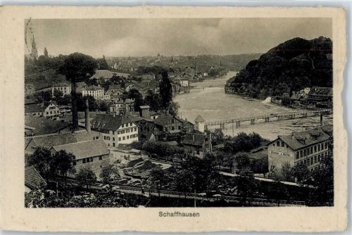 8200 Schaffhausen Sciaffusa Gebrauchsspuren Bahnhof