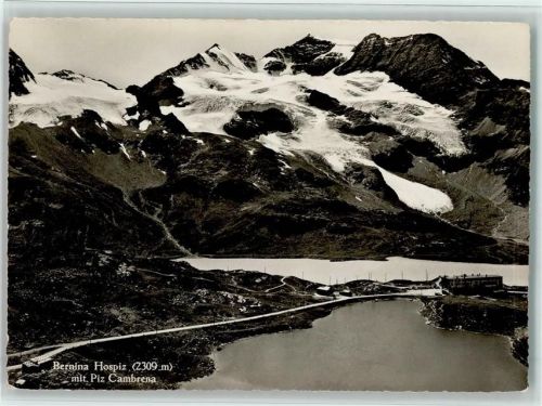 Bernina - Bernina Hospiz mit Piz Cambrena