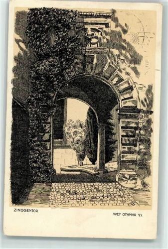 6000 Luzern Lucerne - Zinggentor Zeichnungen von Schülern der Kantonsschule Ertrag zu Gunsten des Reisefonds