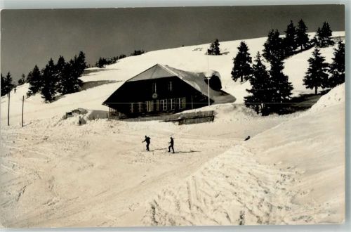 Selibühl 1965 Foto AK Winter Pension Naturfreundehaus
