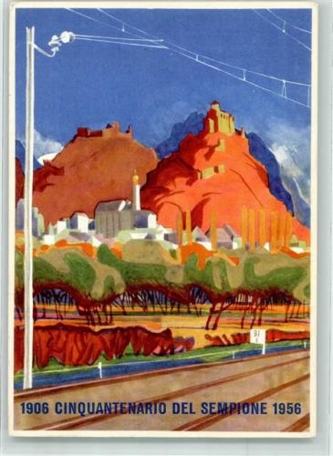 1950 Sion Sitten - An der Simplonlinie im Wallis mit Tourbillon und Valeria Bahnen