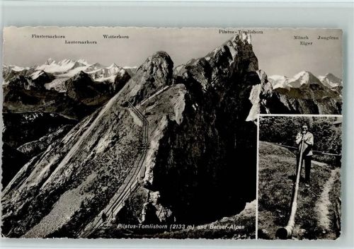 6010 Pilatus Kulm - Tomlishorn und Berner Alpen Alphorn