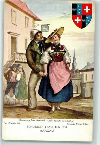 5000 Aarau - Tracht sign. J. Bervard Künstlerkarte