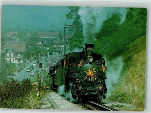 3855 Brienz BE Foto AK Eisenbahn Ballenberg Dampfbahn