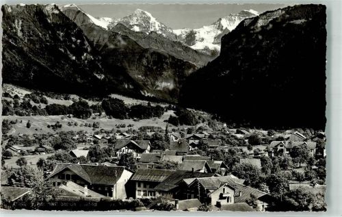 3812 Wilderswil Foto AK Eiger Mönch Jungfrau