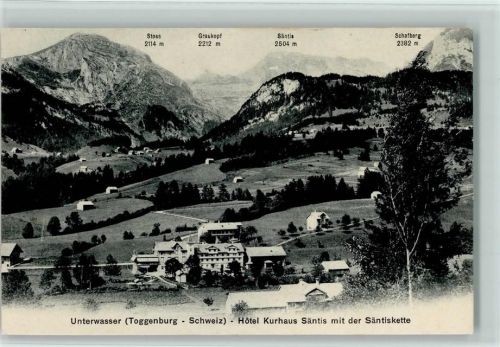 9657 Unterwasser - 1911 Hotel Kurhaus Säntis mit der Säntiskette