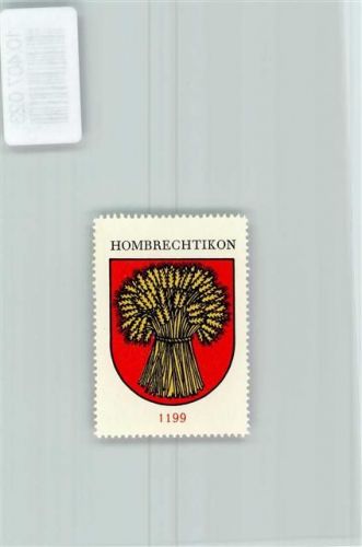8634 Hombrechtikon - Vignette Wappen Kaffee Hag 1920-1940 Garbe
