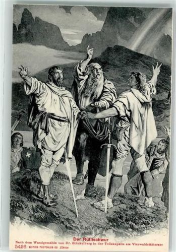 Tellskapelle - Rütlischwur Gemälde Stückelberg