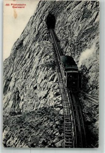 6010 Pilatus Kulm 1910 Foto AK Bergbahn Pilatusbahn Eselwand