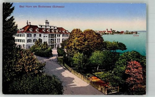 9326 Horn 1915 Foto AK Hotel Bad Horn Feldpost Militärsache