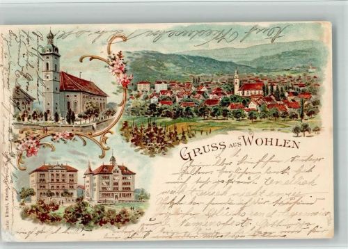5610 Wohlen AG 1898 BOAKC Lithographie Verlag Künzli Nr 407