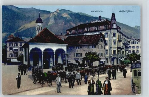 6440 Brunnen - Kapellplatz , Kutschen