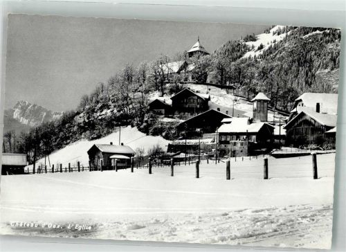 1660 Château-d´Oex 1962 Foto AK Winter