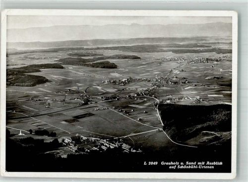3322 Urtenen-Schönbühl 1947 Foto AK Fliegeraufnahme Sand Grauholz