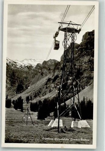 Trübsee 1936 Foto AK Seilbahn