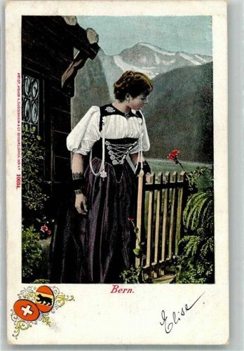 3000 Bern Berne 1902 Foto AK Tracht Frau