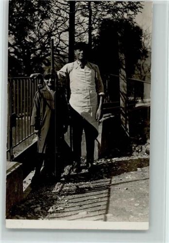 8570 Weinfelden 1935 - Metzger mit Ehefrau? Privatfoto AK